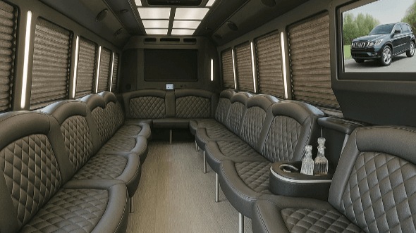 25 Passenger Party Bus Interior