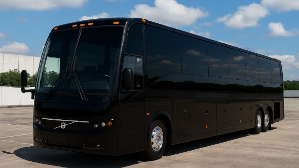 Exterior of Houston Party Bus Company's 50 Passenger Party Bus in Houston