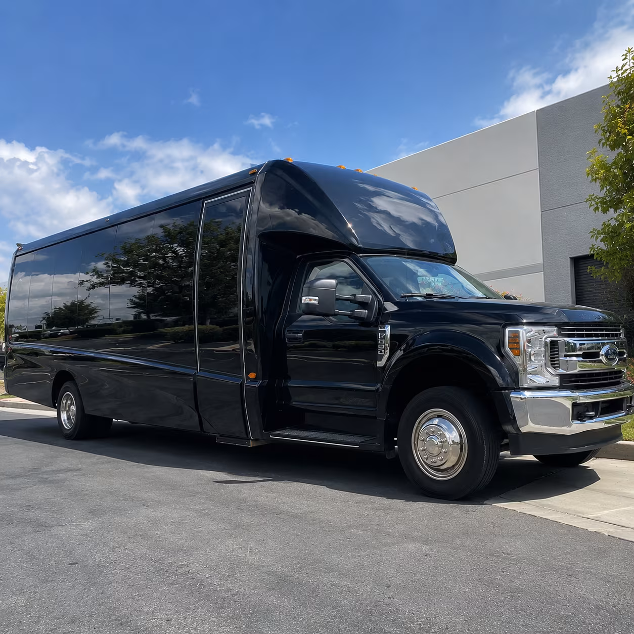 Pearland Airport Shuttle & Transportation party bus exterior