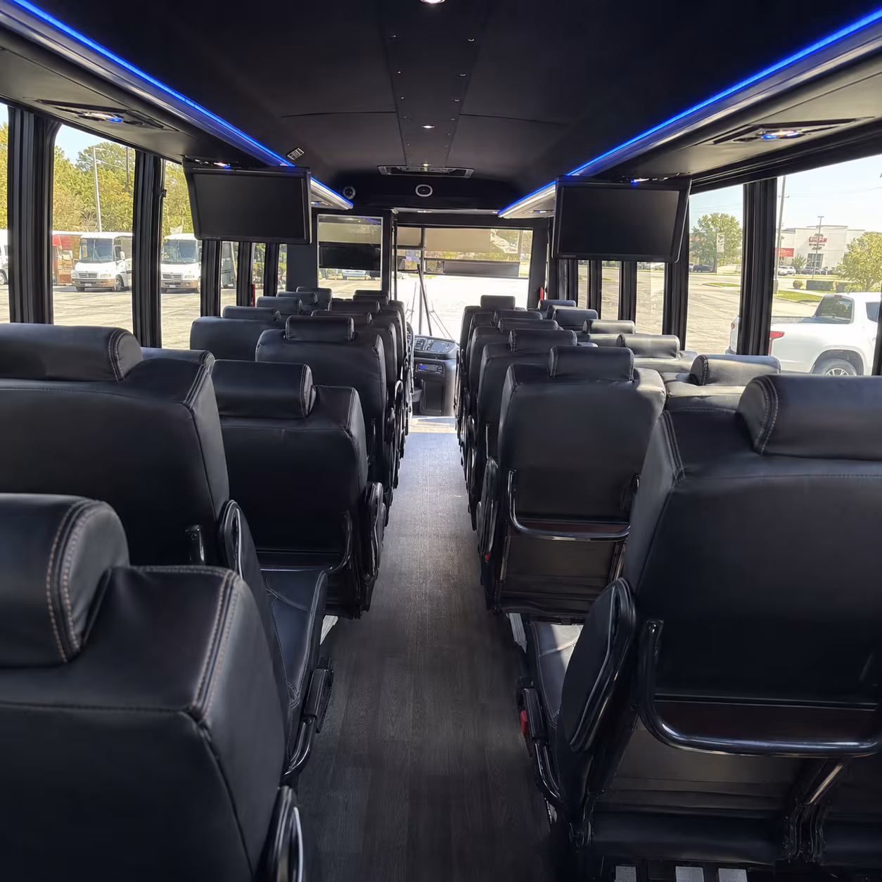 Pearland Airport Shuttle & Transportation party bus exterior