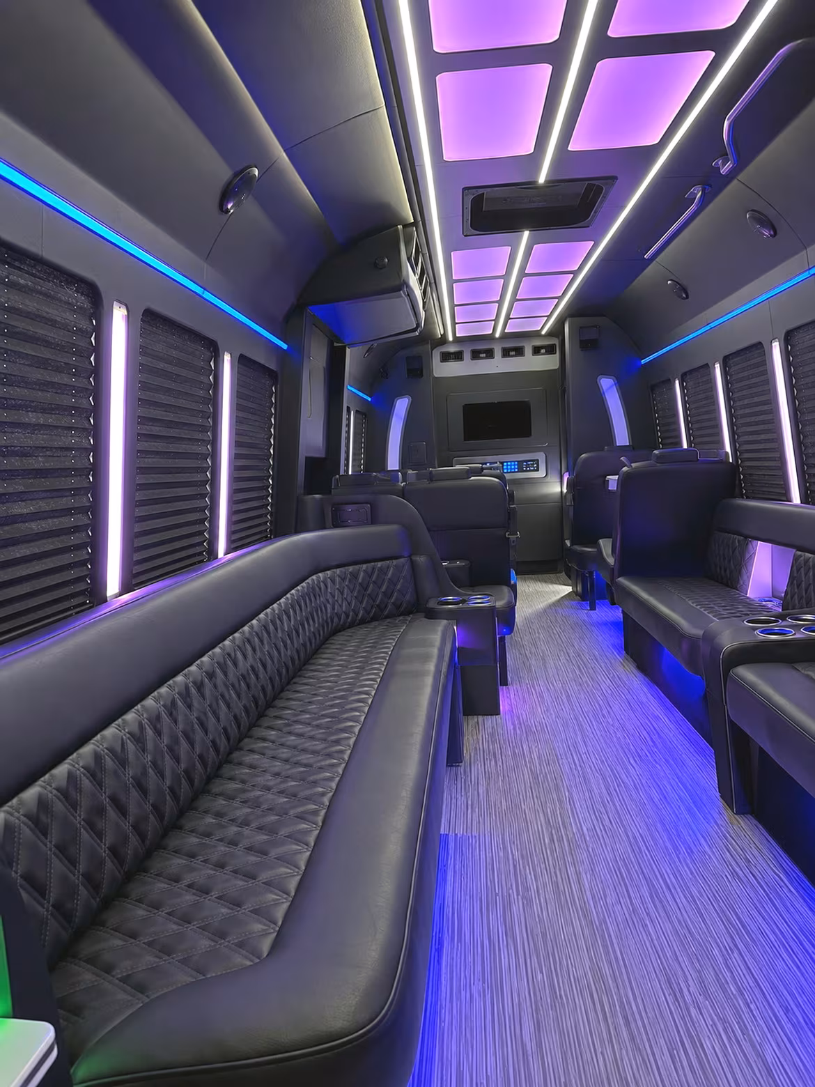 Pearland Bachelor & Bachelorette Transportation party bus interior