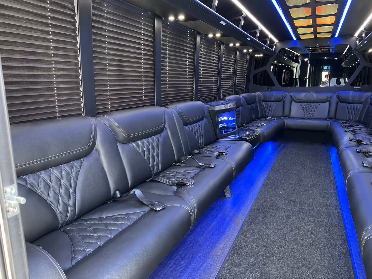 Pearland Bachelor & Bachelorette Transportation party bus exterior
