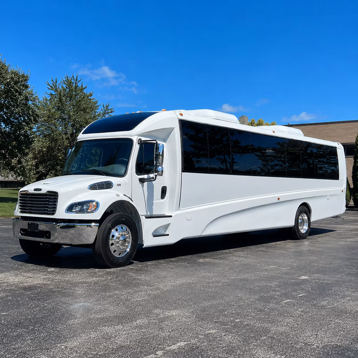 Pearland Corporate Transportation party bus exterior