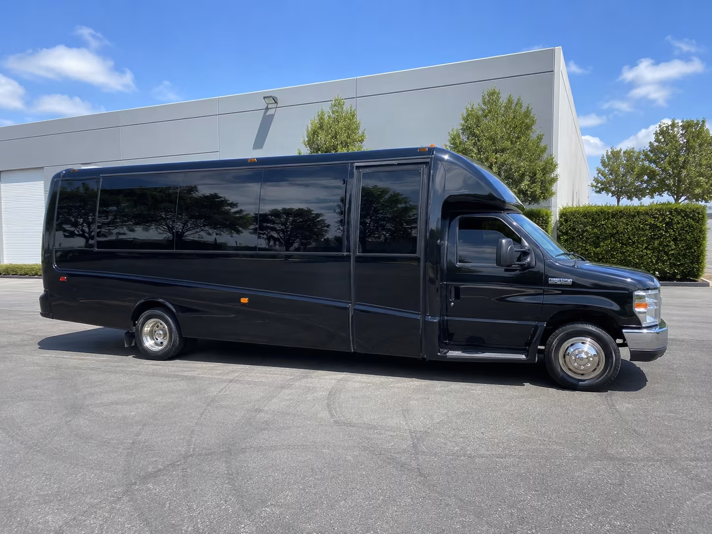 Pearland Private Event Transportation party bus exterior