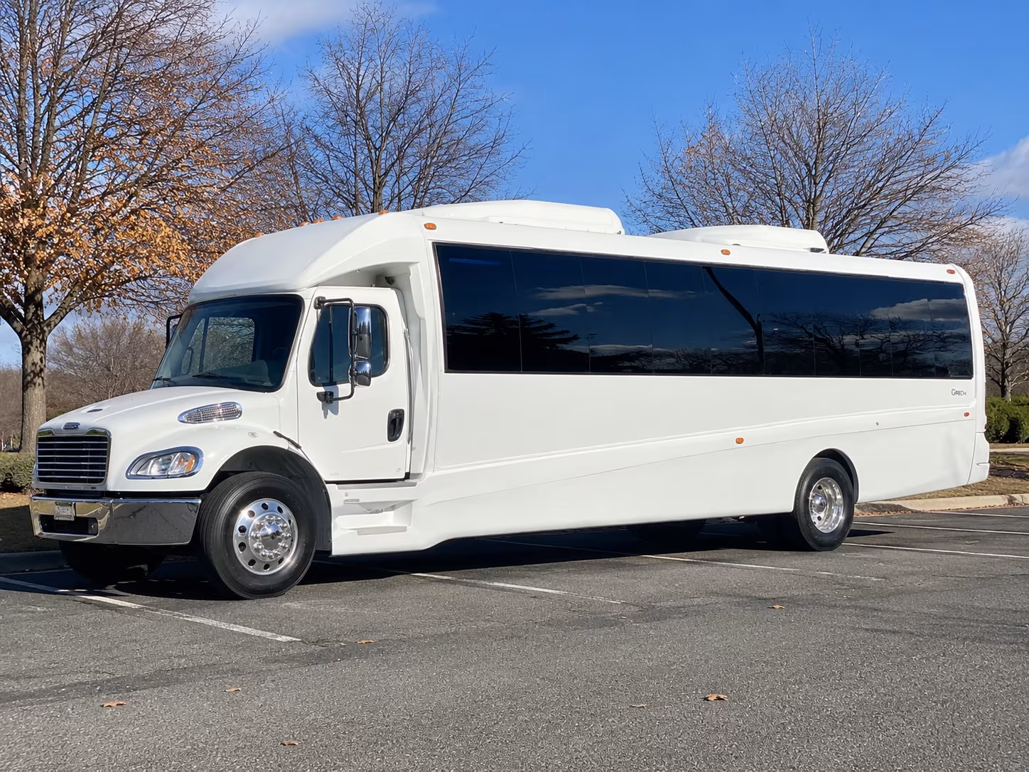 Pearland Prom & Homecoming Transportation party bus exterior