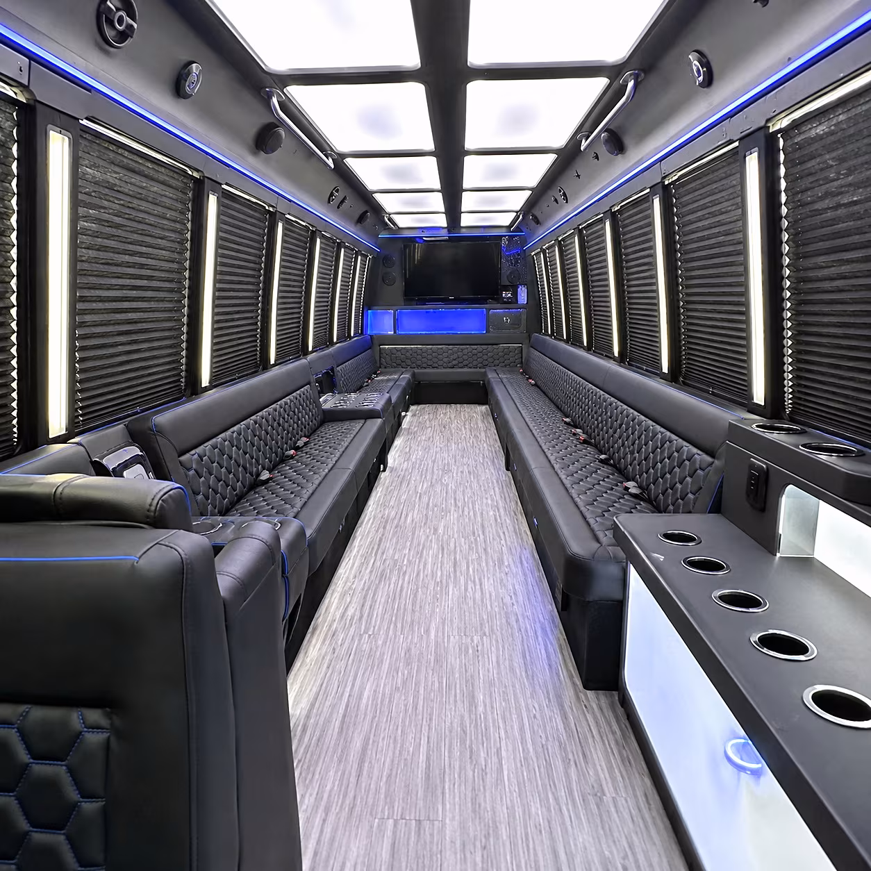 Pearland Prom & Homecoming Transportation onboard seating