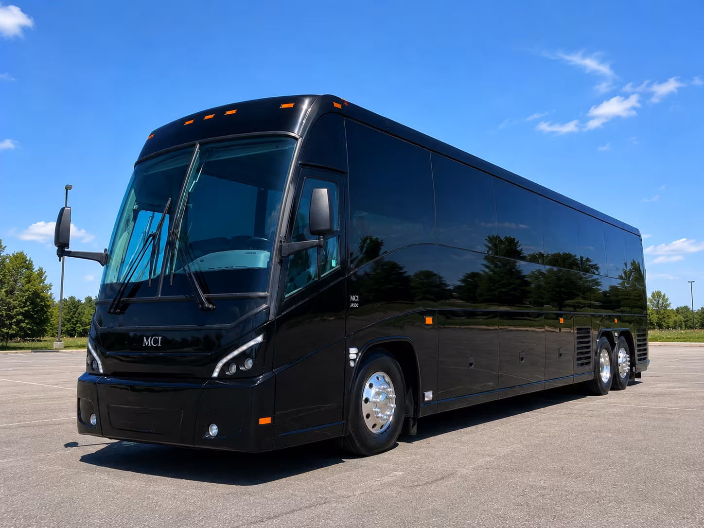 Pearland School Event Transportation party bus exterior