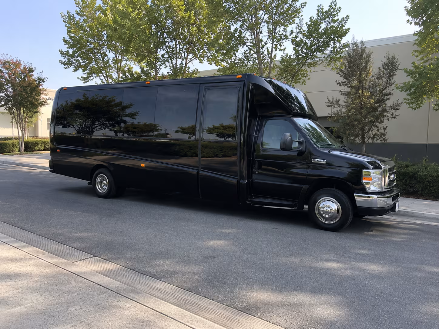 Pearland Sporting Event Transportation party bus exterior