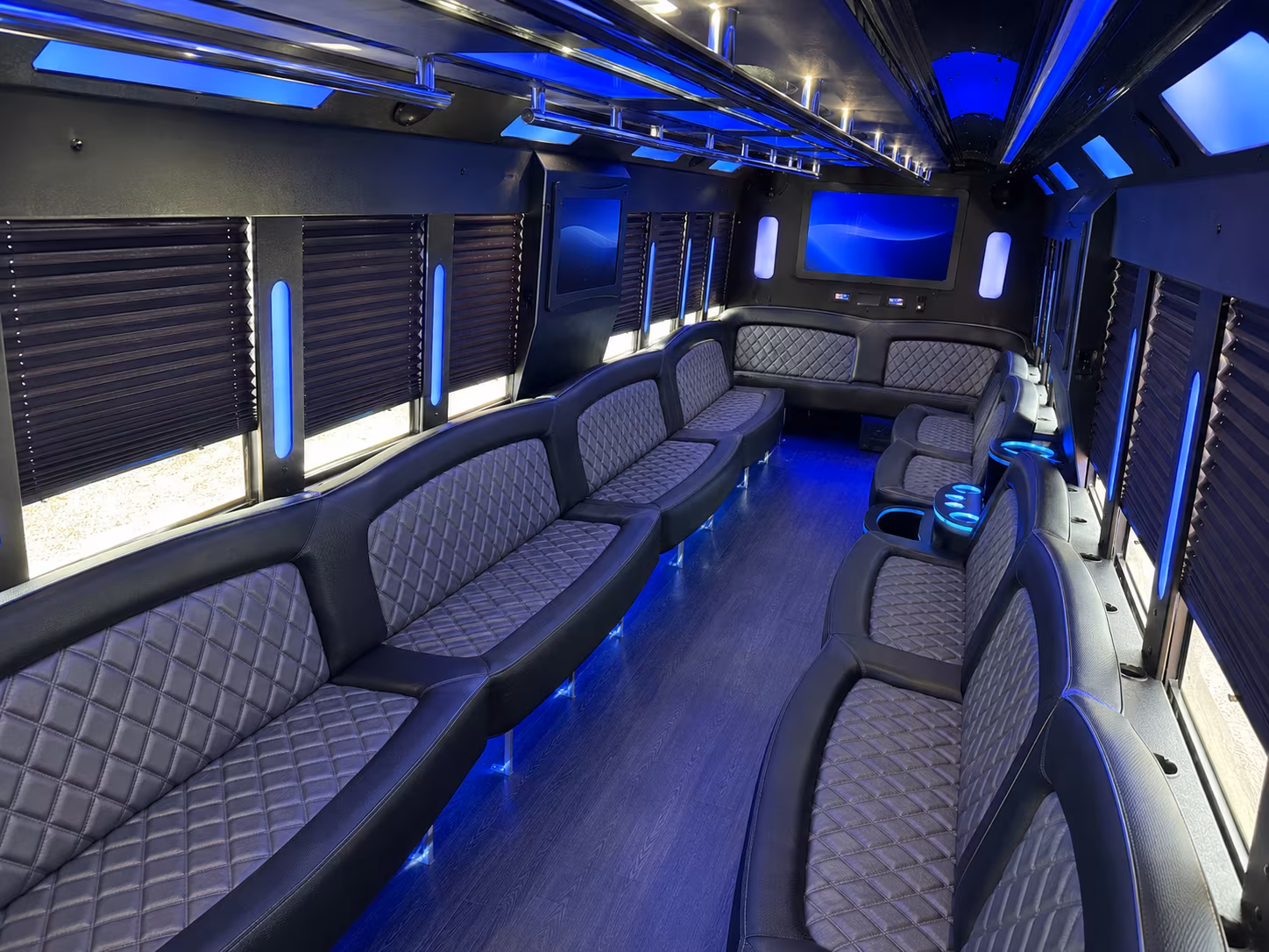 Pearland Wedding Transportation party bus exterior
