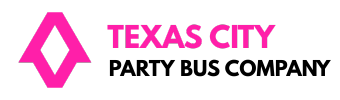 texas city party bus company logo